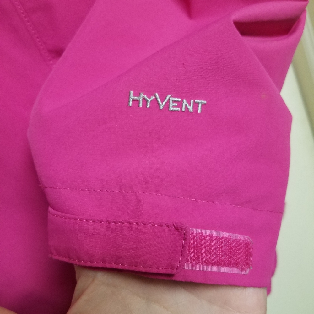 EUC/LN TNF Hyvent Raspberry Pink Snow rain jacket - Picture 4 of 16